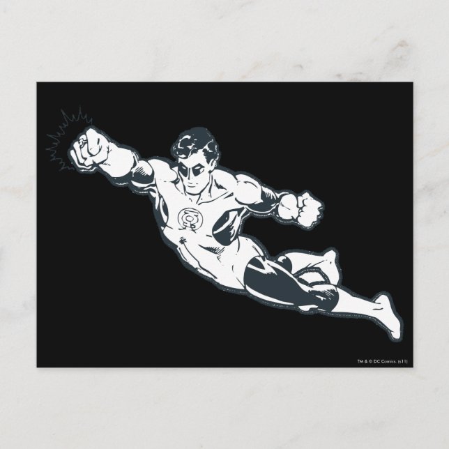 Postal Green Lantern Punks BW (Anverso)