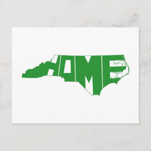 Postal Green North Carolina Home State Word Art