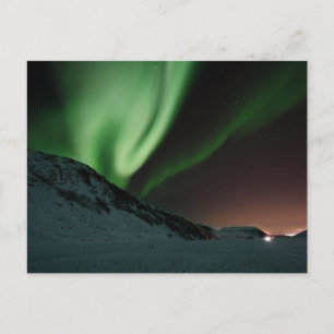 Postal Green Northern Lights Aurora Borealis Norway