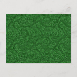 Postal Green Paisley