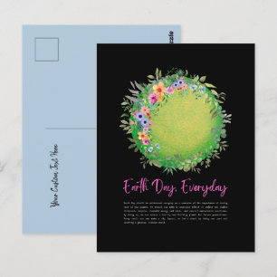 Postal Green Save the Planet Earth Day Everyday Postcard