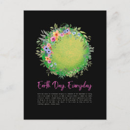 Postal Green Save the Planet Earth Day Everyday Postcard