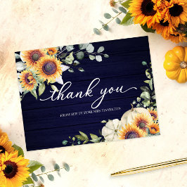 Postal Green Sunflowers Fall Bridal Shower