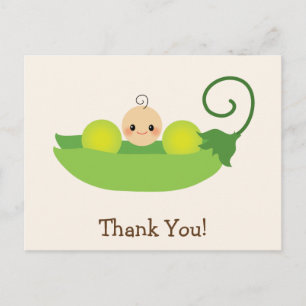 Postal Green Sweet Pea Baby Shower Gracias