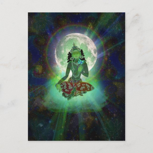 postal 'Green Tara' (Anverso)