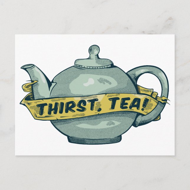 Postal Green Teapot thirst tea (Anverso)