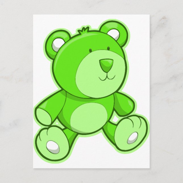 Postal Green Teddy Bear (Anverso)