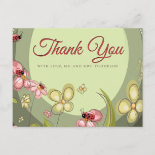 Postal Green y Lady-bird Gracias