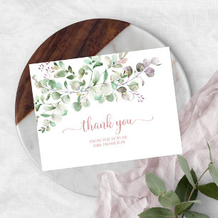 Postal Greenery Eucalyptus Despedida de Soltera Agradecim