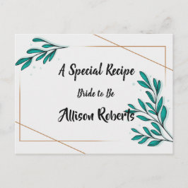 Postal Greenery Floral Gold Foil Leaves Despedida de Solt
