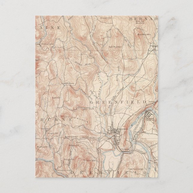 Postal Greenfield, Massachusetts (Anverso)