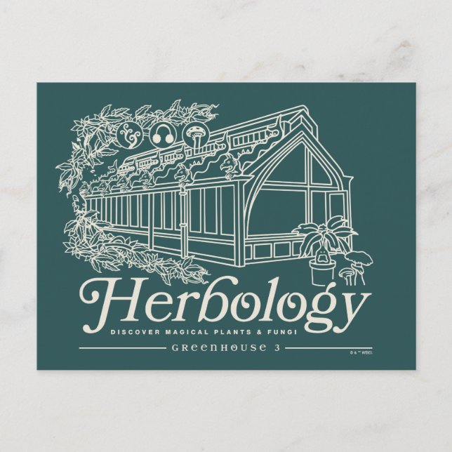 Postal Greenhouse herbológico HOGWARTS™ (Anverso)