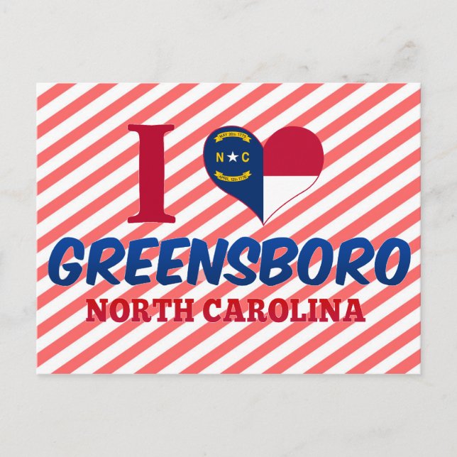 Postal Greensboro, Carolina del Norte (Anverso)
