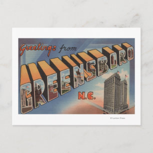 Postal Greensboro, Carolina del Norte - Escenas de letras