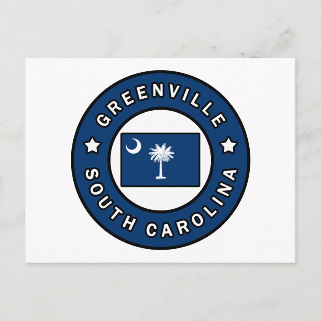 Postal Greenville Carolina del Sur (Anverso)