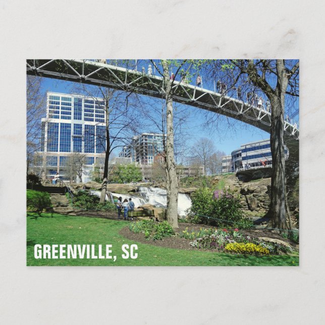 Postal Greenville South Carolina Liberty Bridge Travel (Anverso)