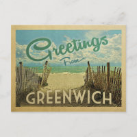 Greenwich Connecticut Beach Vintage Travel