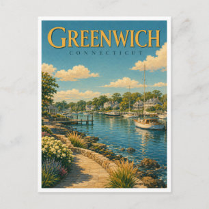 Postal Greenwich Connecticut Greenwich Harbor GeoSaga