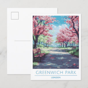 Postal Greenwich Park Londres Inglaterra Viajes