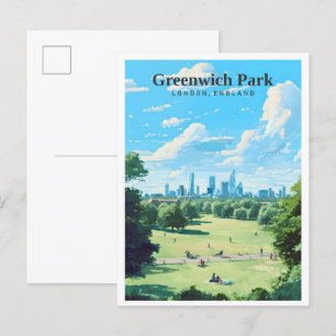 Postal Greenwich Park Londres Inglaterra Viajes de arte