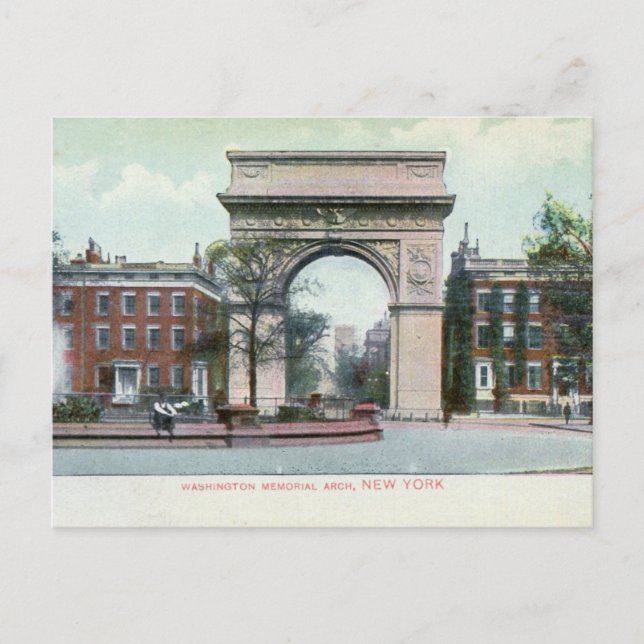 Postal Greenwich Village, New York City Vintage (Anverso)