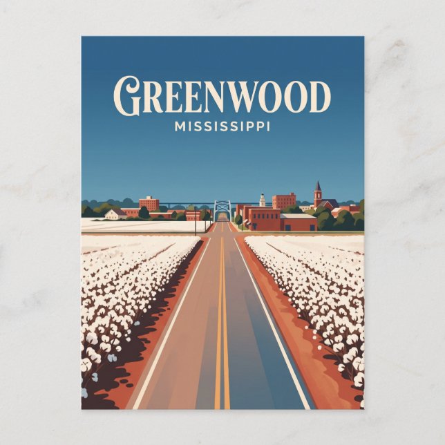 Postal Greenwood Mississippi (Anverso)