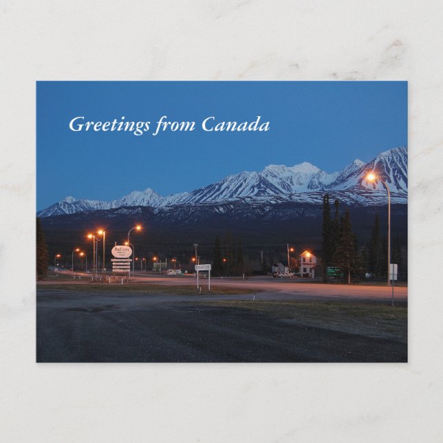 Postal Greetings from Canada with bosquecillo Junction (Anverso)