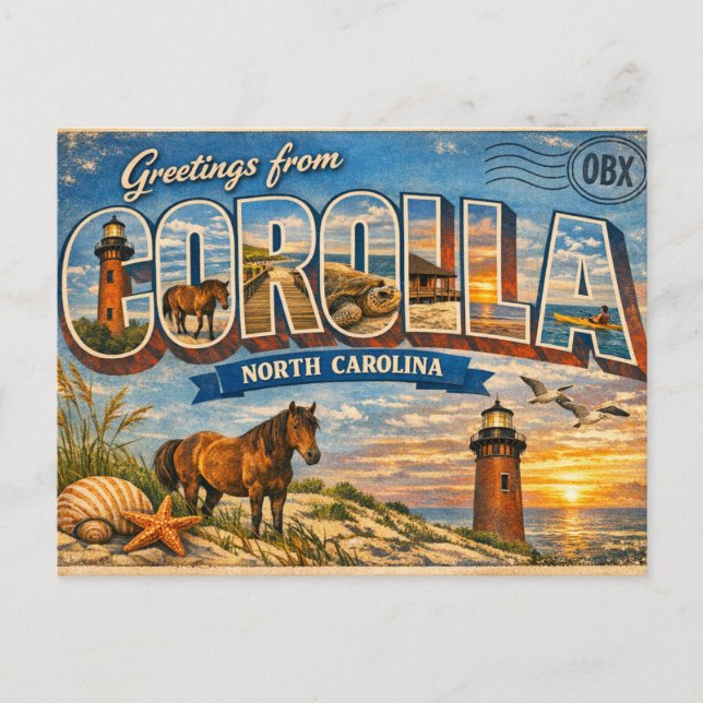 Postal Greetings from Corolla (Anverso)