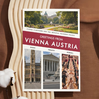 Postal Greetings from Vienna Austria Vintage Travel