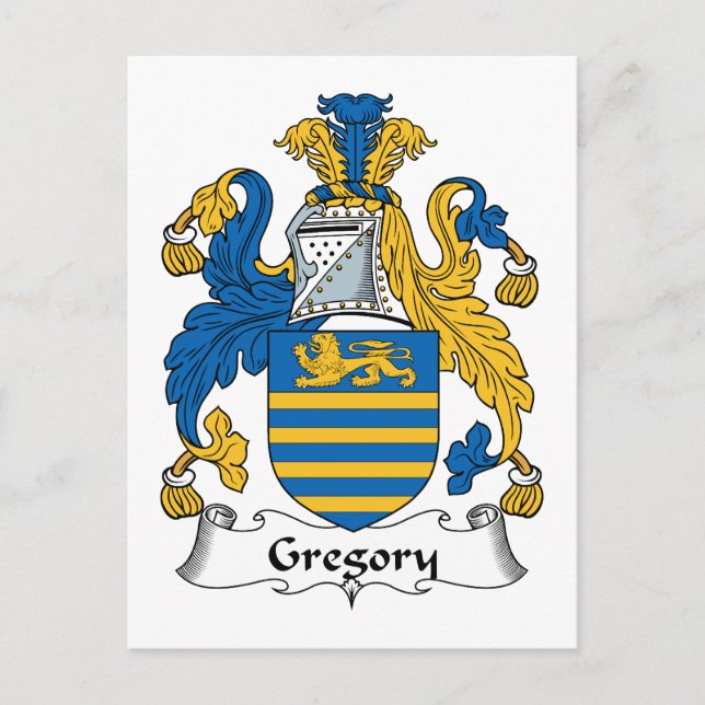 Postal Gregory Family Crest (Anverso)