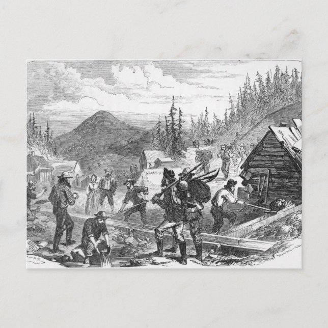 Postal Gregory Gold Diggings, Colorado (Anverso)
