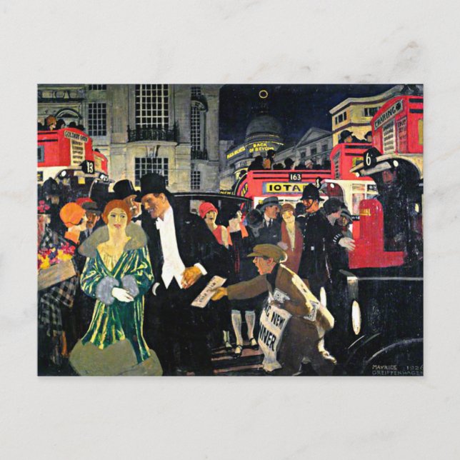 Postal Greiffenhagen - Londres: Piccadilly (Anverso)