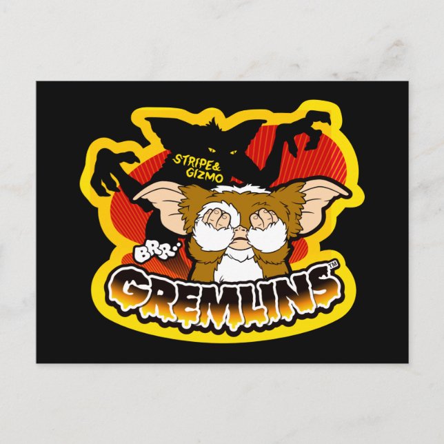 Postal Gremlins | Gizmo de miedo de banda (Anverso)