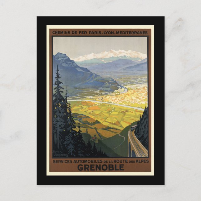 Postal Grenoble (Anverso)