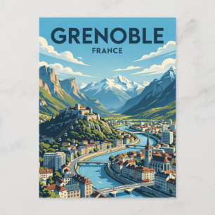 Postal Grenoble Francia