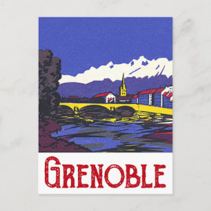 Postal Grenoble, Francia