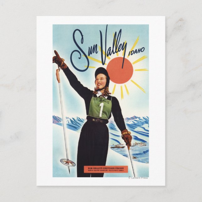 Postal Gretchen Fraser Advertisement Poster (Anverso)