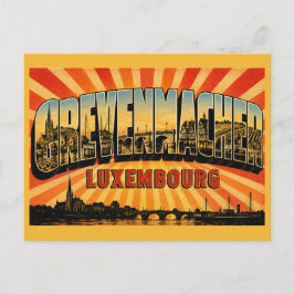 Postal Grevenmacher Luxemburgo río Mosela