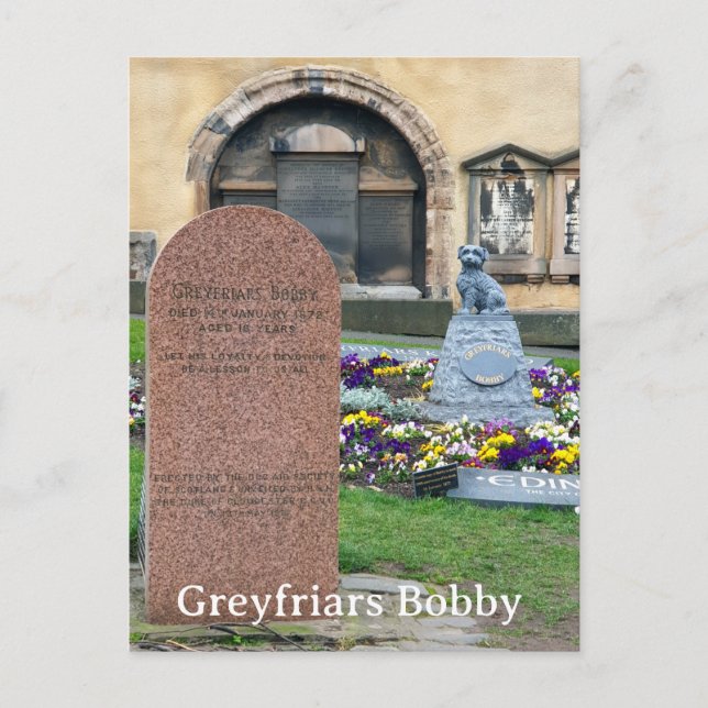 Postal Greyfriars Bobby, Edimburgo (Anverso)
