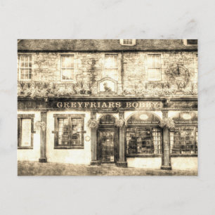 Postal Greyfriars Bobby Pub Edinburgh Vintage