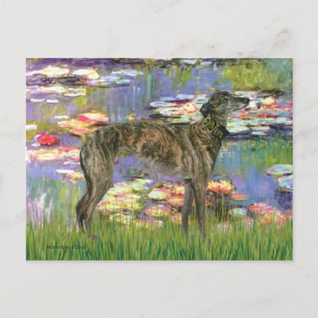 Postal Greyhound (br8) - Lilies 2 (Anverso)