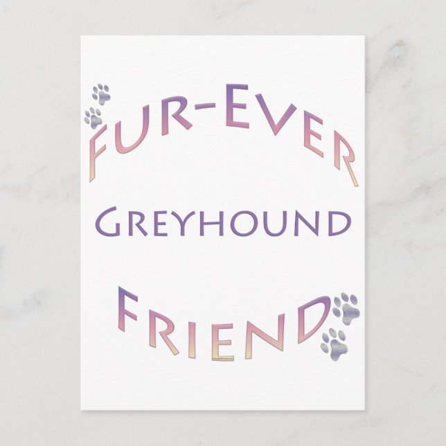 Postal Greyhound Furever (Anverso)