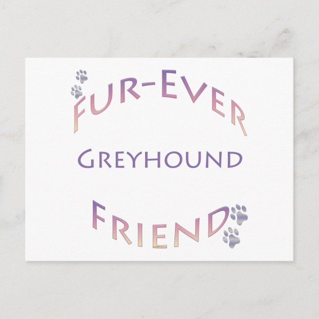 Postal Greyhound Furever (Anverso)