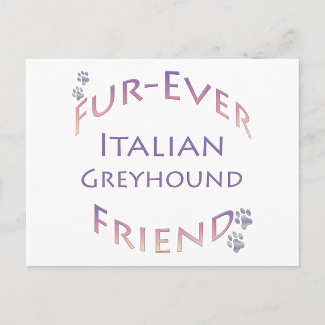 Postal Greyhound Furever (Anverso)