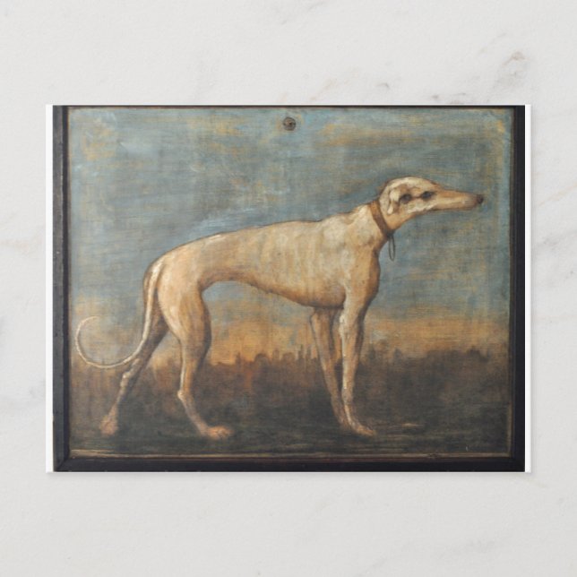Postal Greyhound por Giovanni Domenico Tiepolo (Anverso)