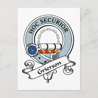 Postal Grierson Clan Badge