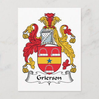 Postal Grierson Family Crest