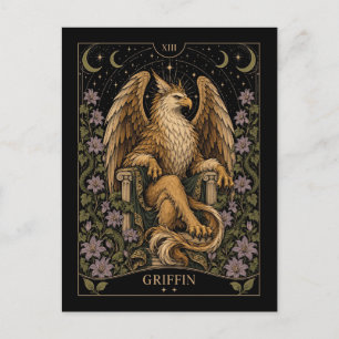 Postal Griffin, arte del Tarot Starlit