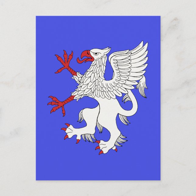 Postal Griffin Rampant Argent (Anverso)
