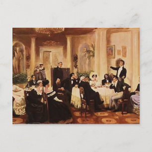 Postal Grigoriy Myasoyedov-Salon de Zenaida Volkonskaya